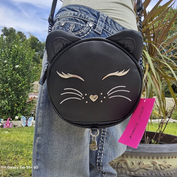 NWT BLACK CAT KITSCH BETSEY JOHNSON CROSSBODY - Picture 6 of 6